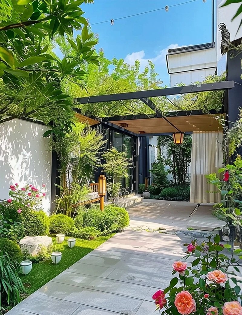 ý tưởng sân vườn đẹp tự làm 16