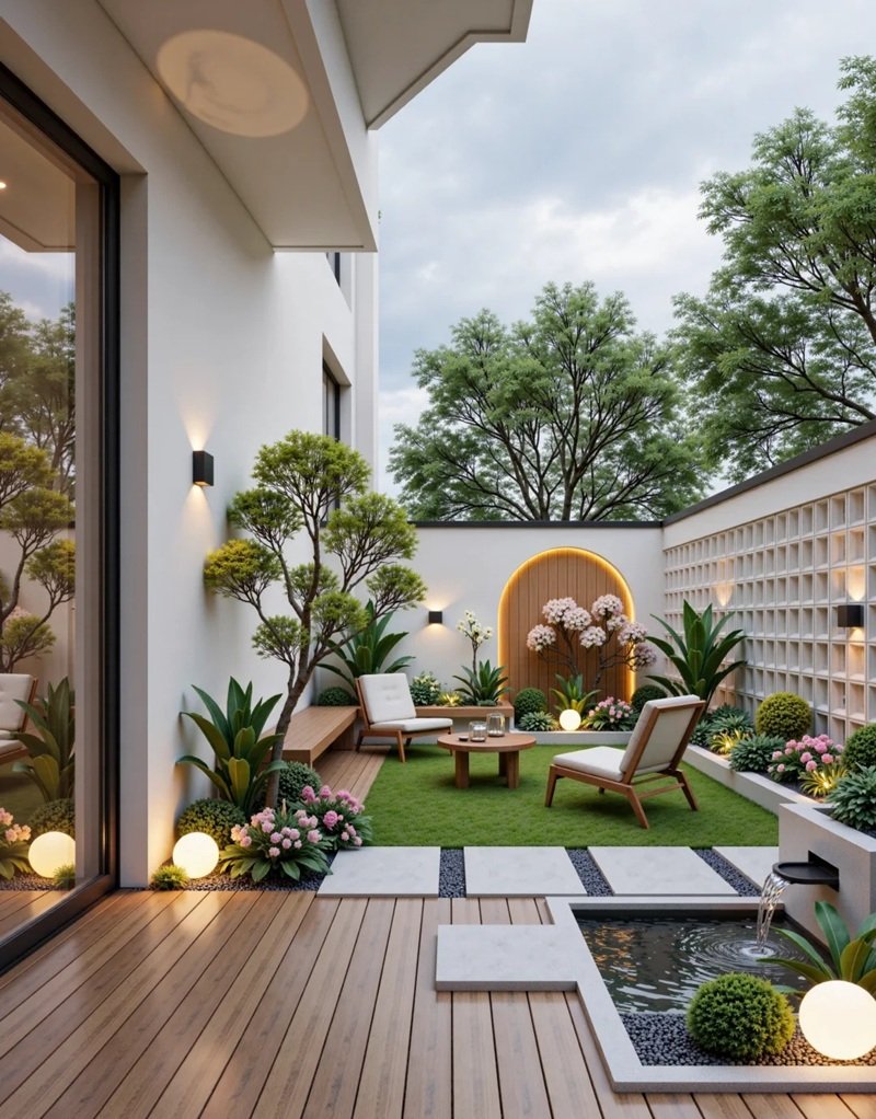 ý tưởng sân vườn đẹp tự làm 18