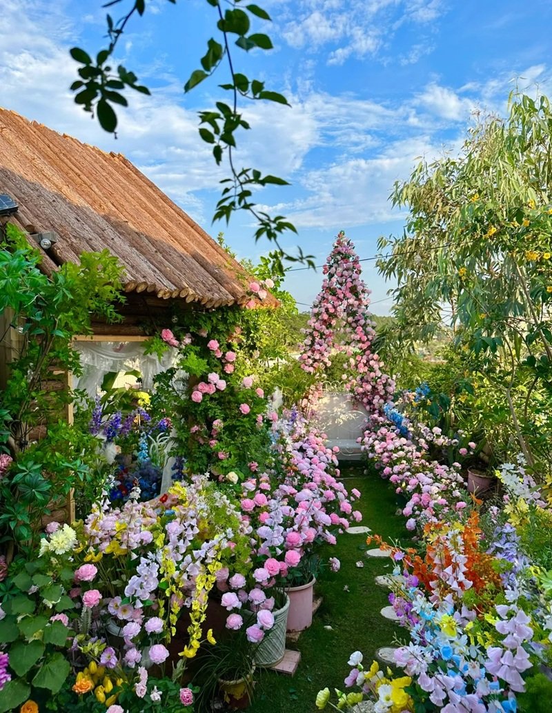 ý tưởng sân vườn đẹp tự làm 24