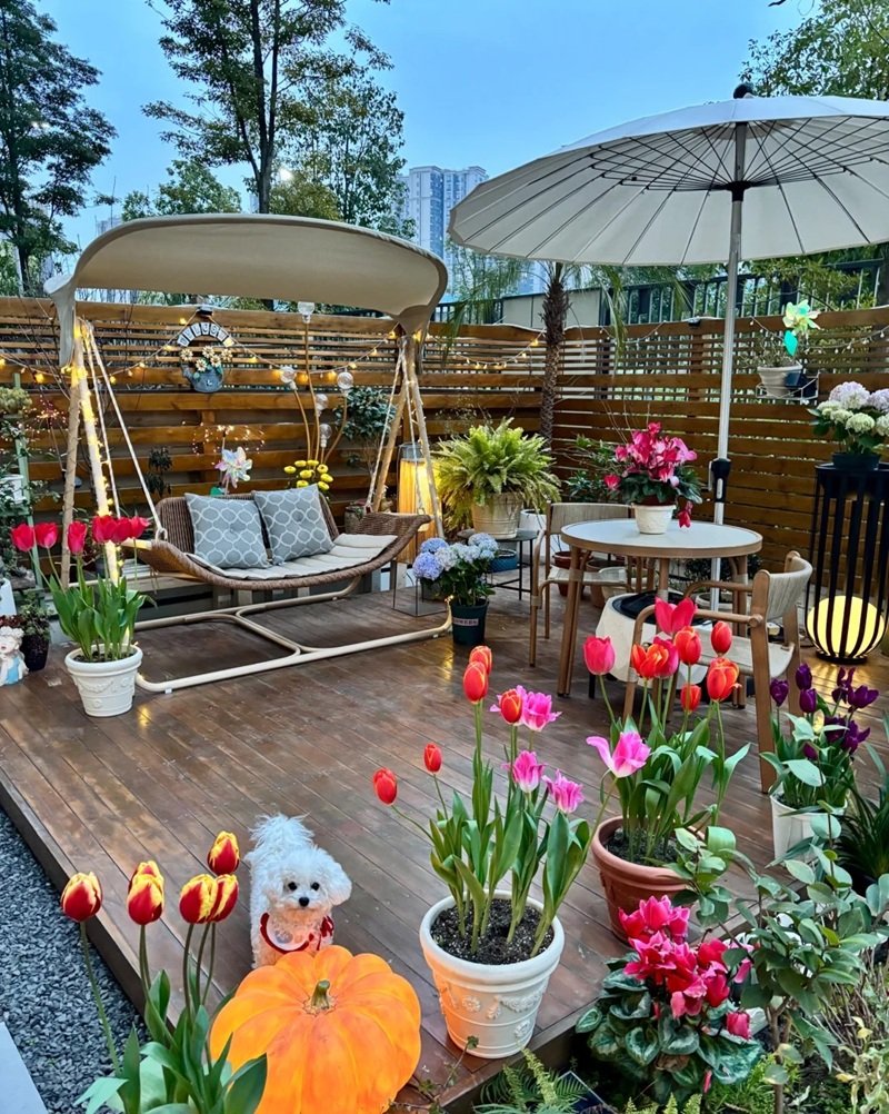 ý tưởng sân vườn đẹp tự làm 29