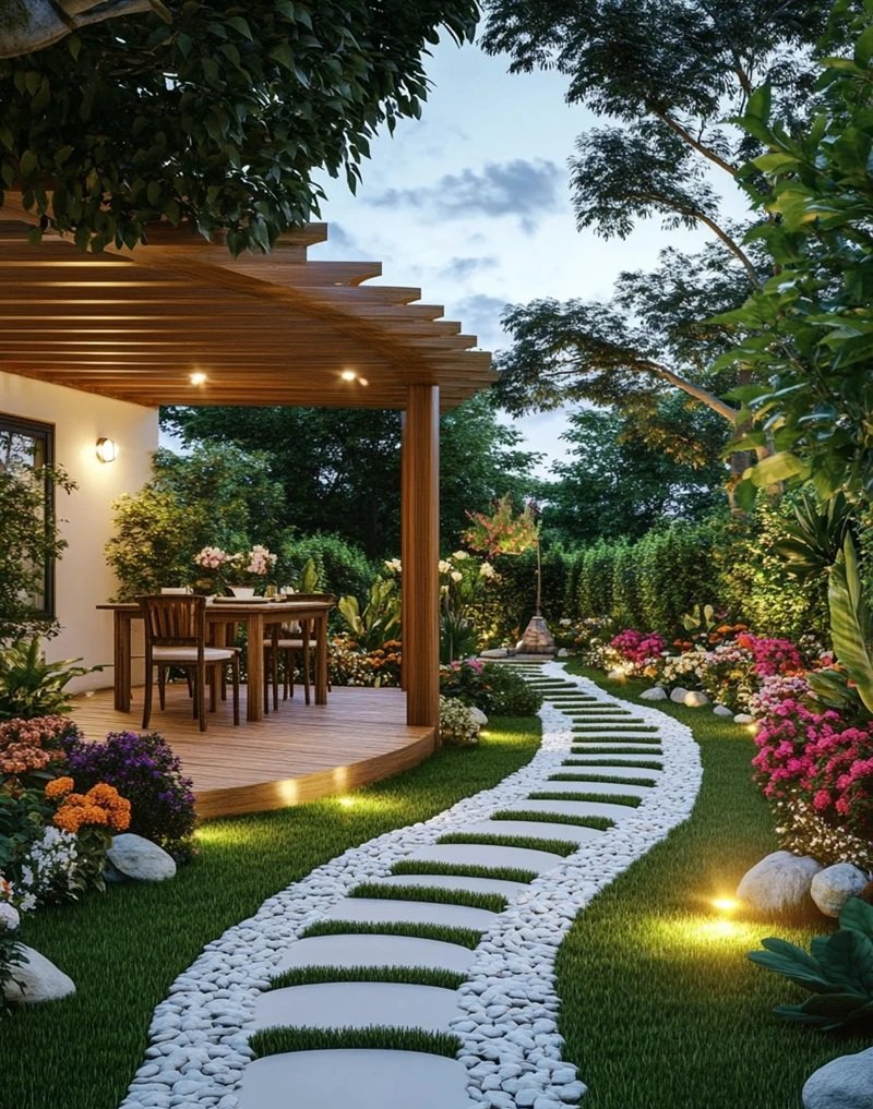 ý tưởng sân vườn đẹp tự làm 5