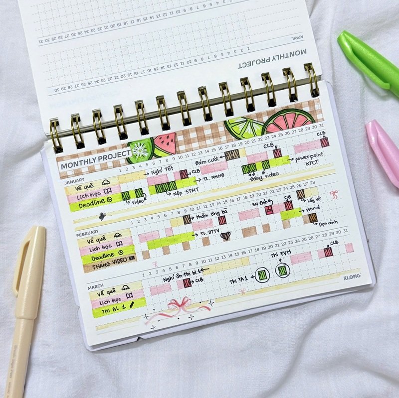 ý tưởng trang trí sổ 15