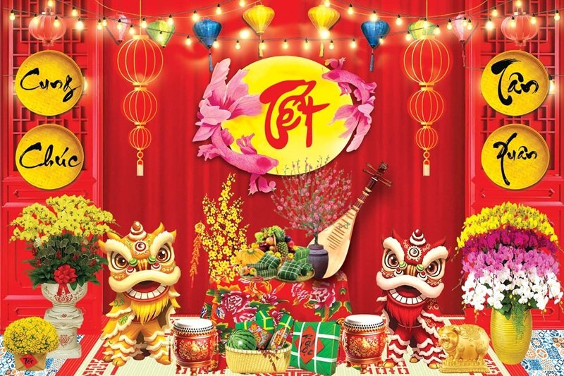 ý tưởng trang trí tết 28