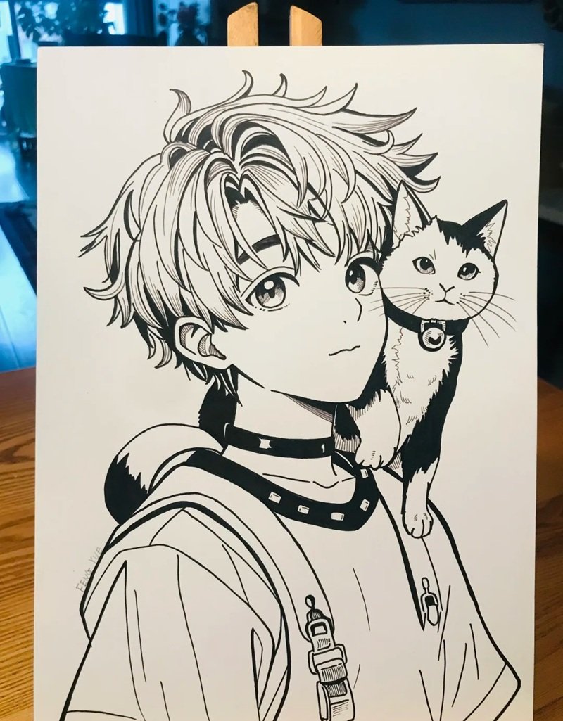 ý tưởng vẽ anime nam 31