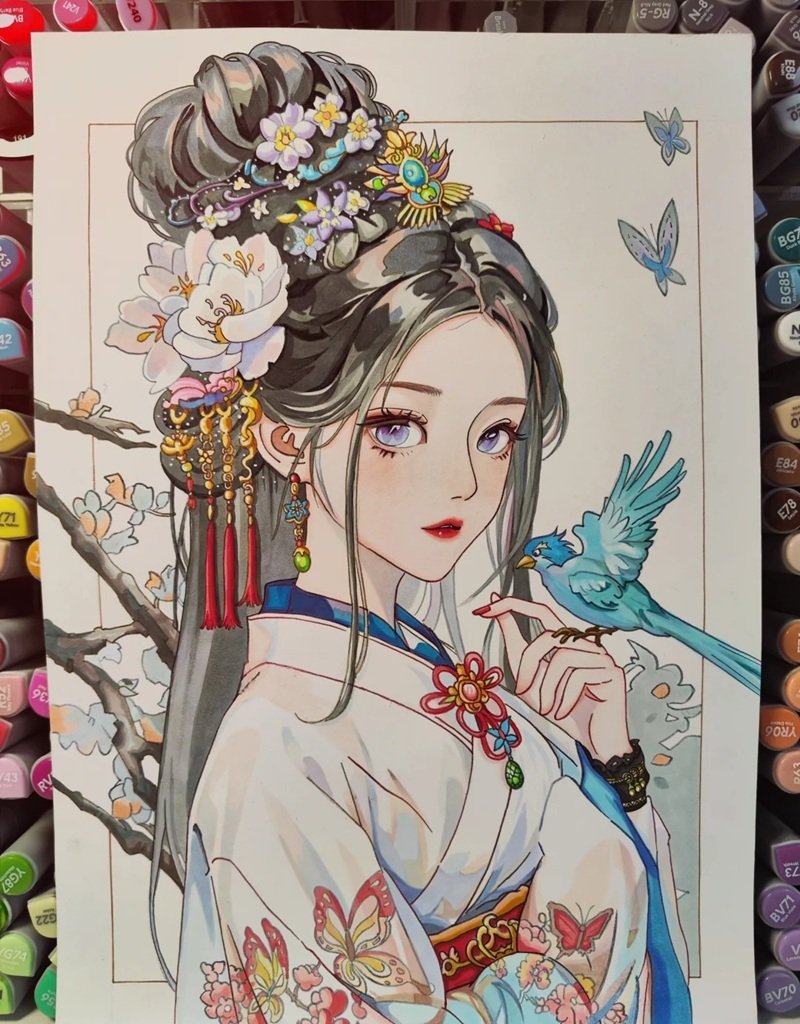 ý tưởng vẽ anime nữ 11