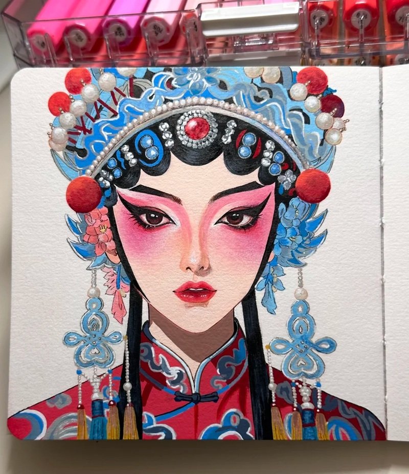 ý tưởng vẽ anime nữ 12