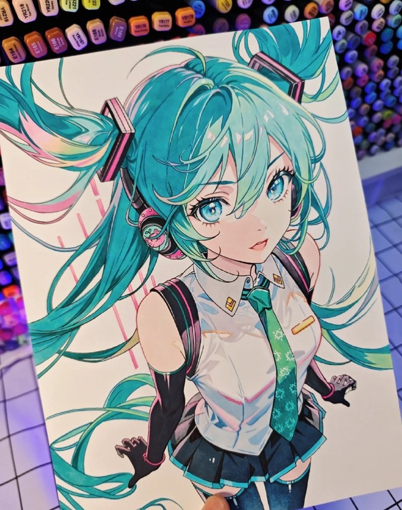 ý tưởng vẽ anime nữ 16