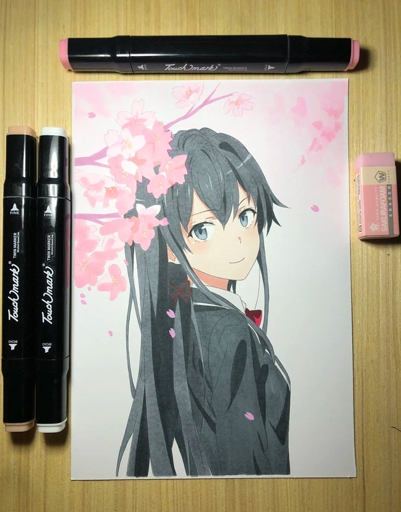 ý tưởng vẽ anime nữ 44