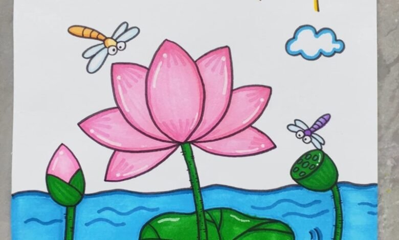 ý tưởng vẽ hoa 13