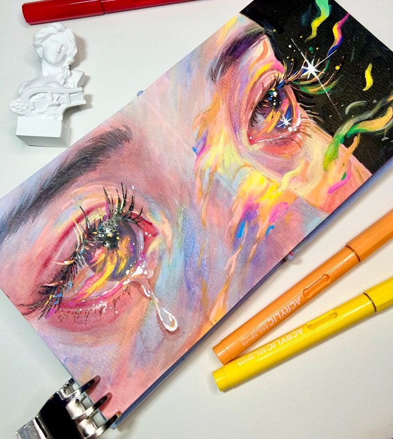 ý tưởng vẽ mắt 29