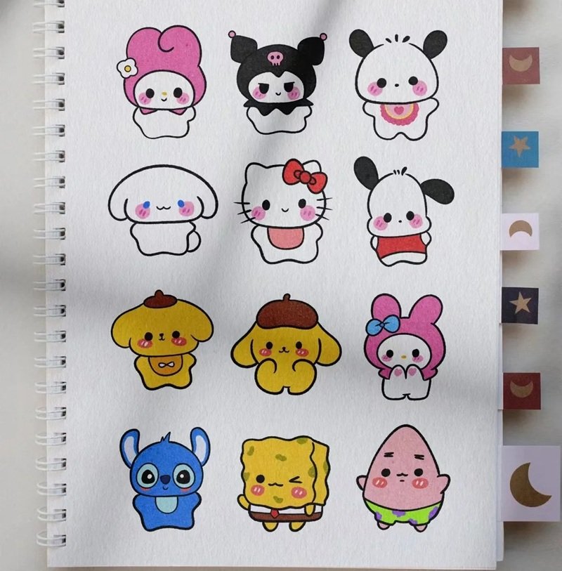 ý tưởng vẽ sticker 18