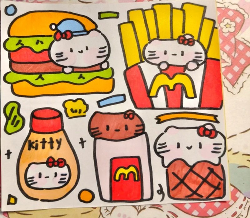 ý tưởng vẽ sticker cute