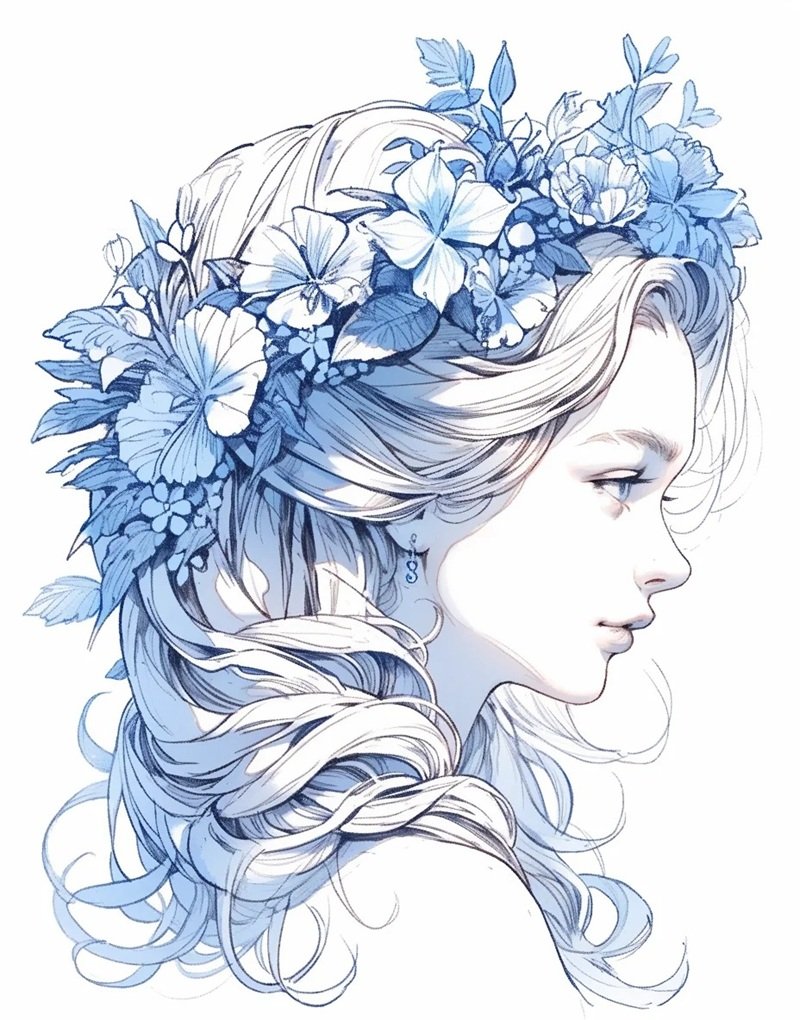 ý tưởng vẽ tóc 3