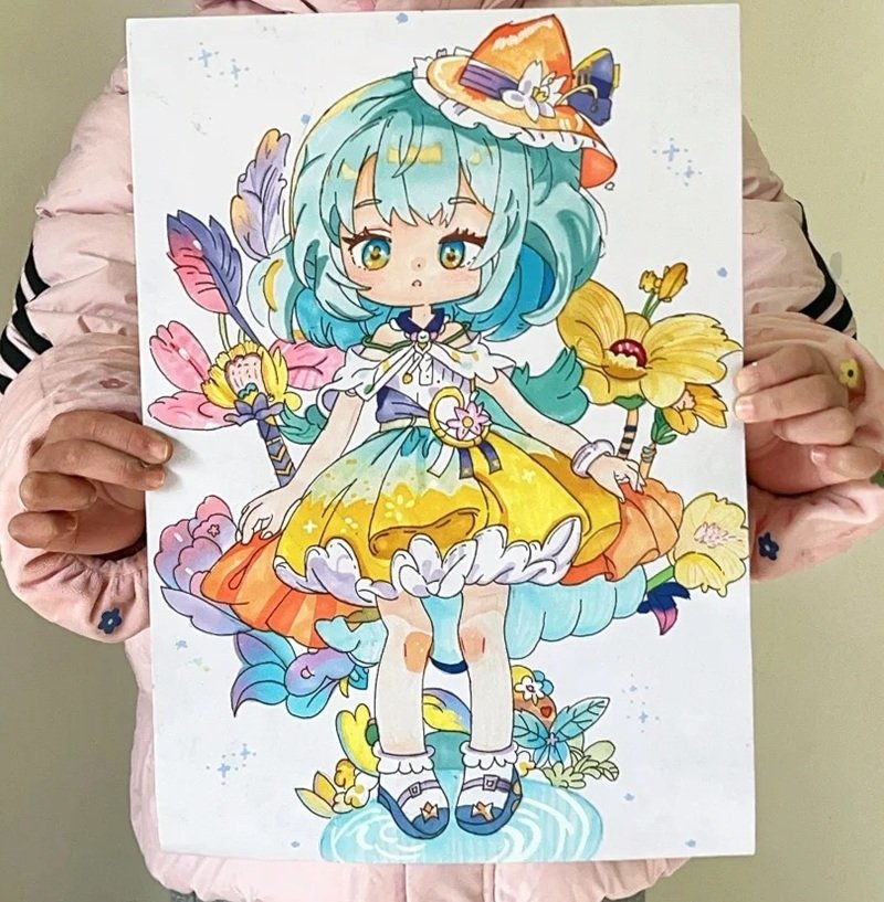 ý tưởng vẽ tranh anime 20