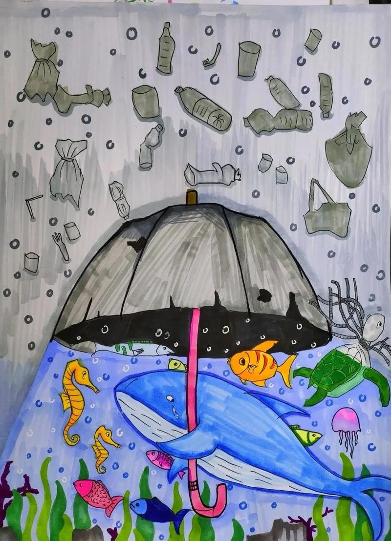 ý tưởng vẽ tranh bảo vệ môi trường 10