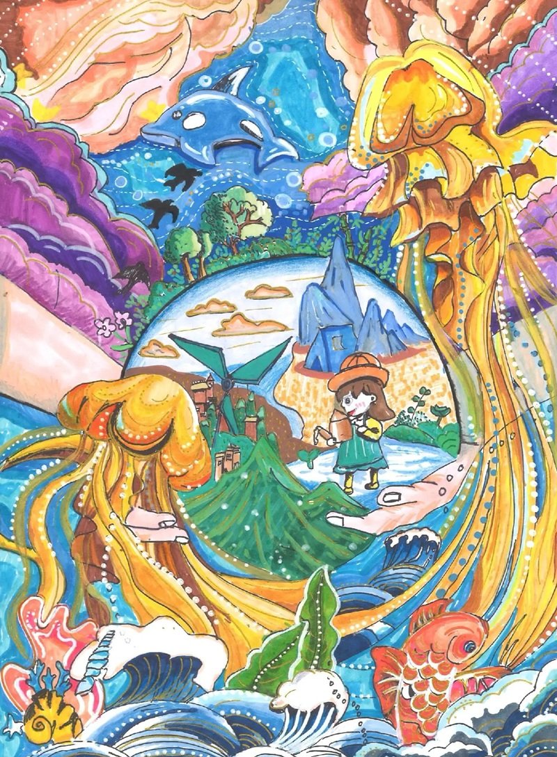 ý tưởng vẽ tranh bảo vệ môi trường 11