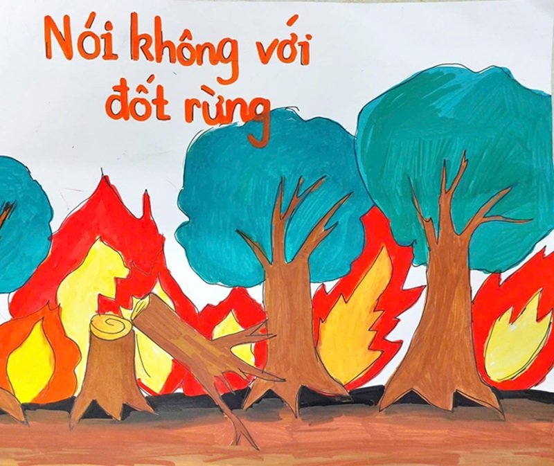 ý tưởng vẽ tranh bảo vệ môi trường 14