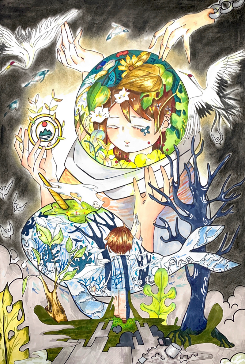 ý tưởng vẽ tranh bảo vệ môi trường 15