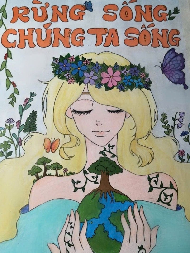 ý tưởng vẽ tranh bảo vệ môi trường 16