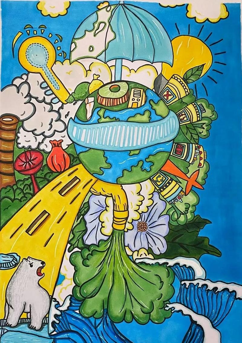 ý tưởng vẽ tranh bảo vệ môi trường 21