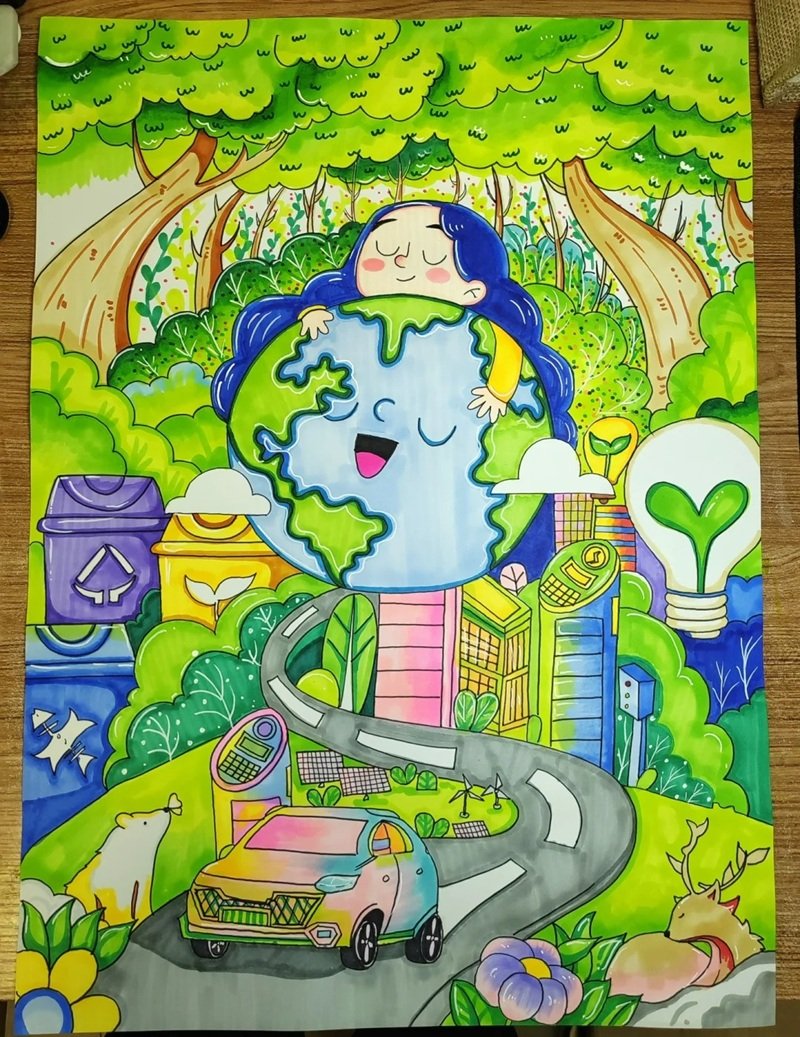 ý tưởng vẽ tranh bảo vệ môi trường 26