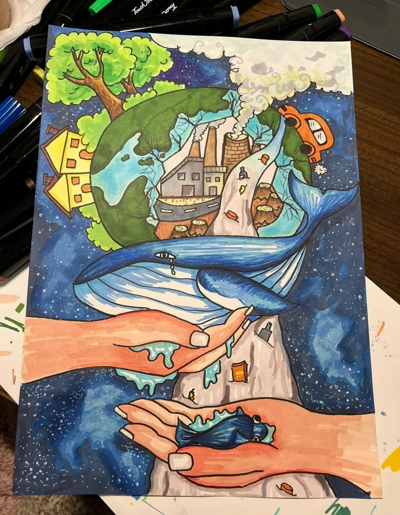 ý tưởng vẽ tranh bảo vệ môi trường 27