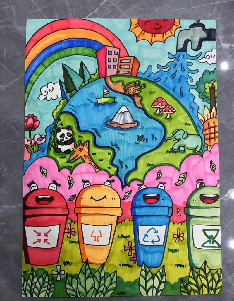 ý tưởng vẽ tranh bảo vệ môi trường 29