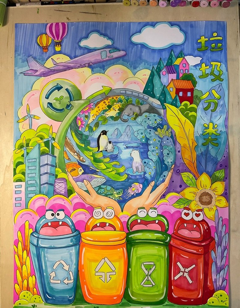 ý tưởng vẽ tranh bảo vệ môi trường 30