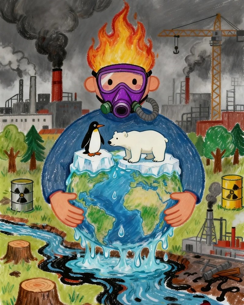 ý tưởng vẽ tranh bảo vệ môi trường 35