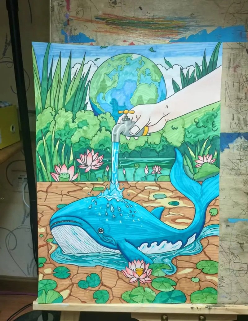 ý tưởng vẽ tranh bảo vệ môi trường 40