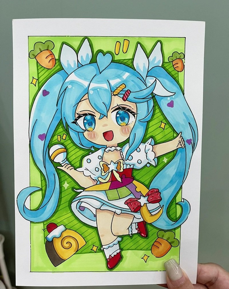 ý tưởng vẽ tranh cute 2