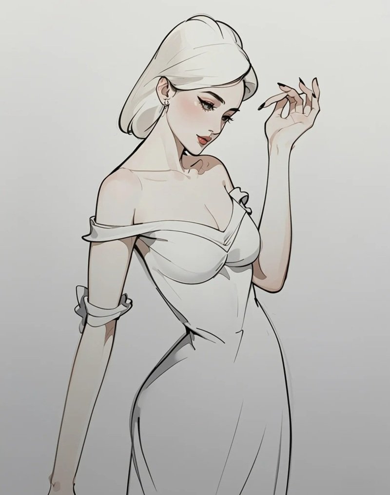 ý tưởng vẽ váy 11