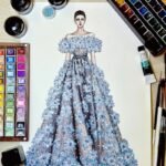 ý tưởng vẽ váy 17