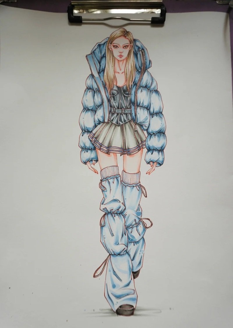 ý tưởng vẽ váy 21