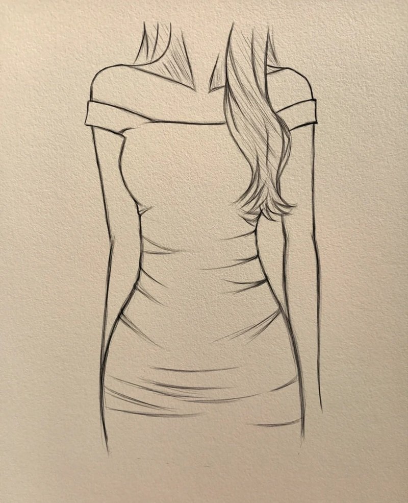 ý tưởng vẽ váy 9