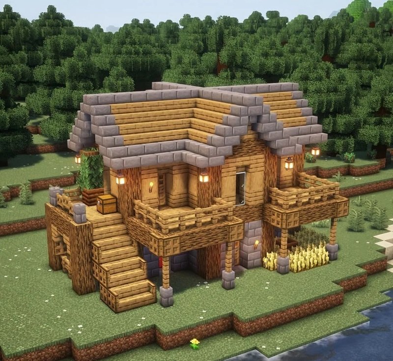 ý tưởng xây nhà minecraft 17