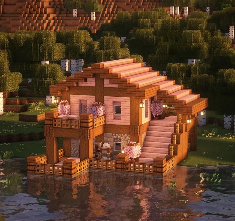 ý tưởng xây nhà minecraft 18