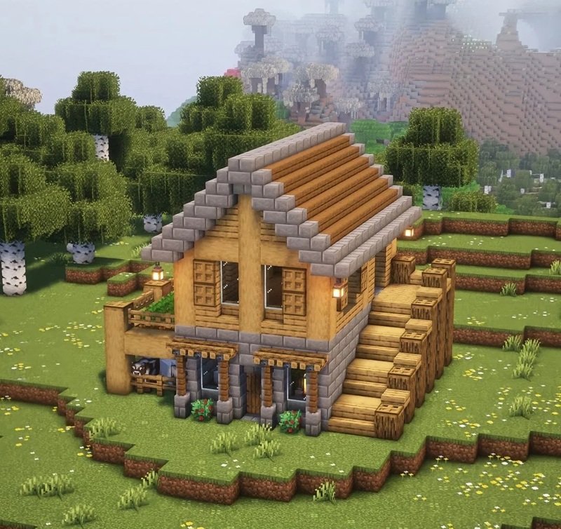 ý tưởng xây nhà minecraft 21