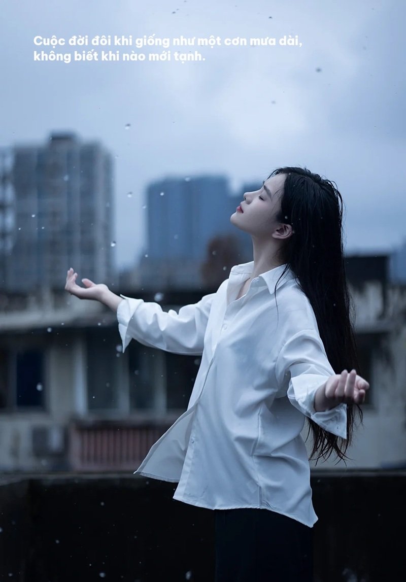 Ảnh Đi Dưới Mưa Buồn 18