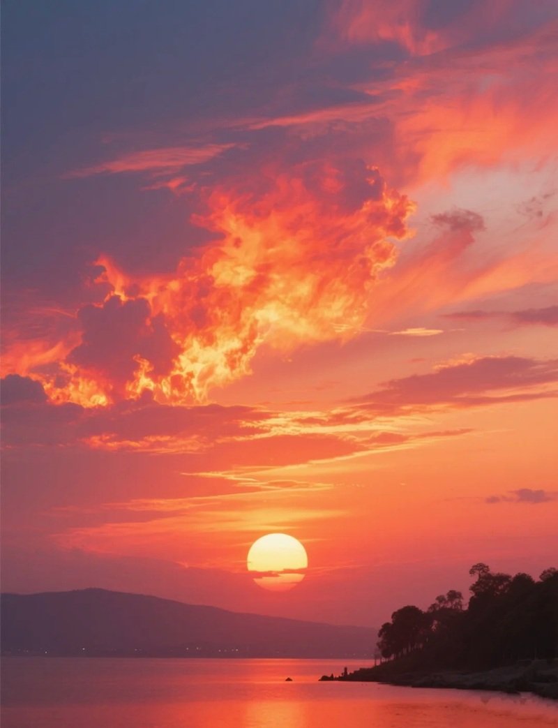 ảnh bầu trời hoàng hôn buồn 31