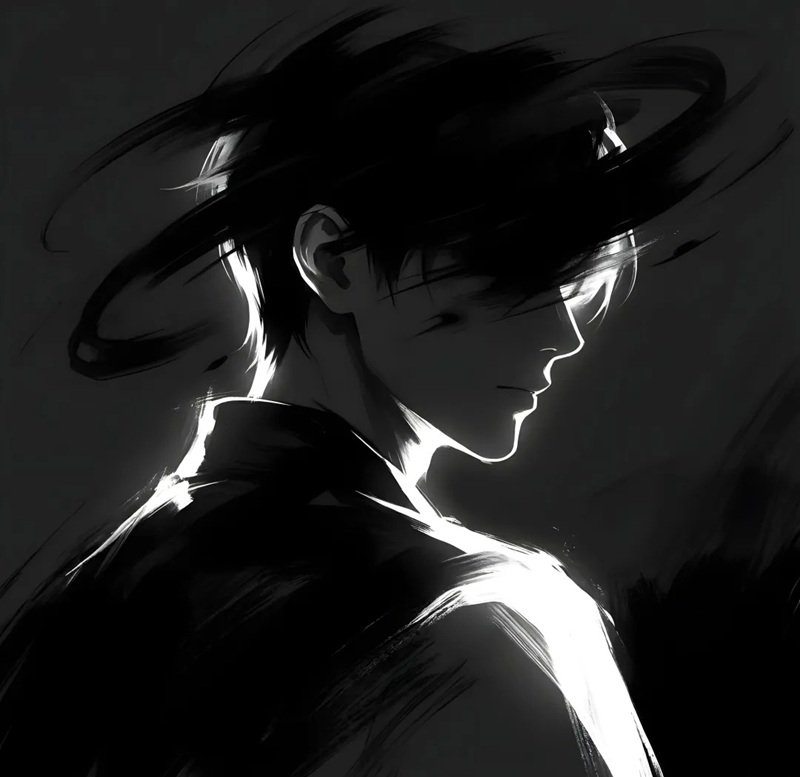 ảnh buồn trắng đen 30