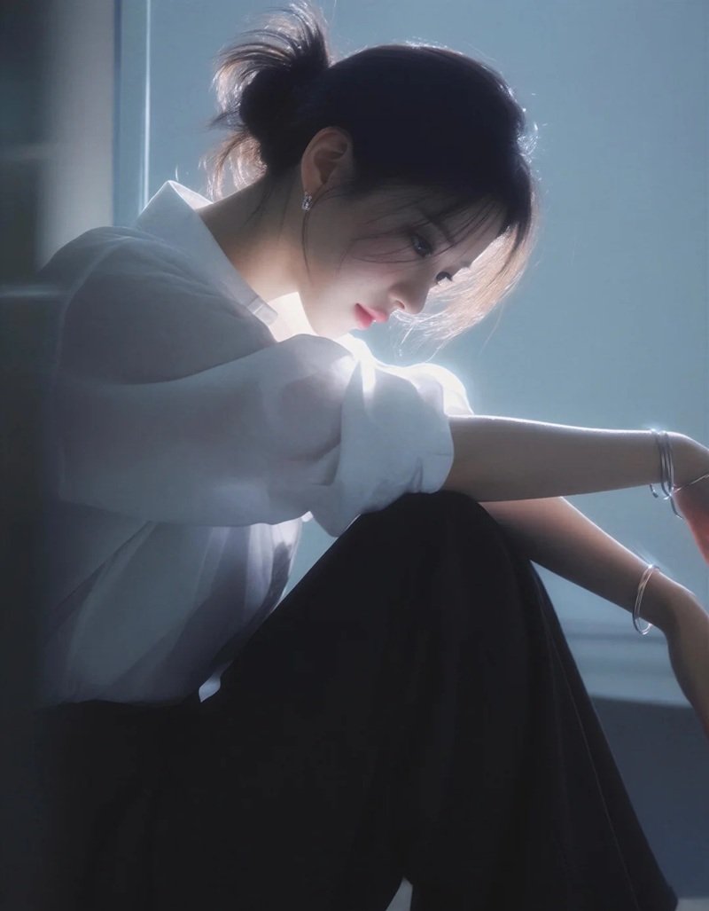 ảnh cô gái buồn tâm trạng