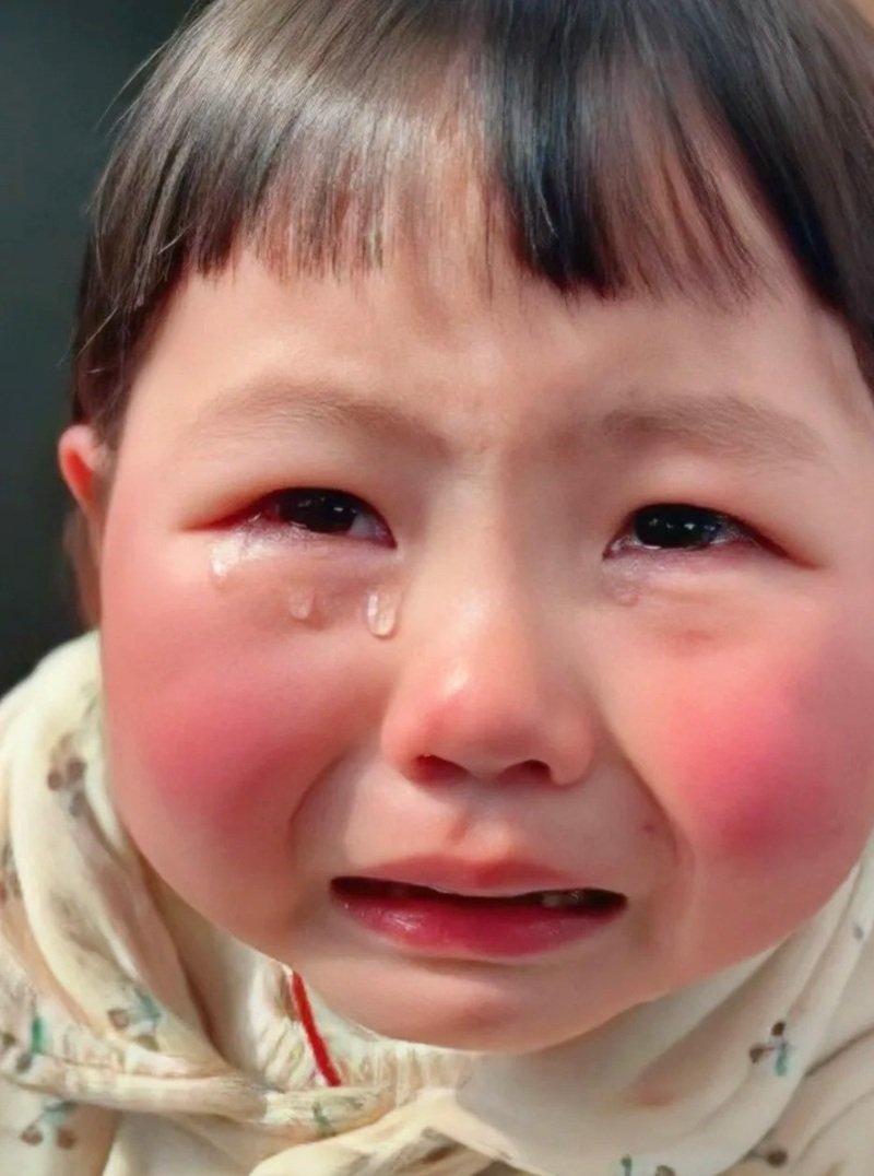 ảnh em bé khóc cute 7