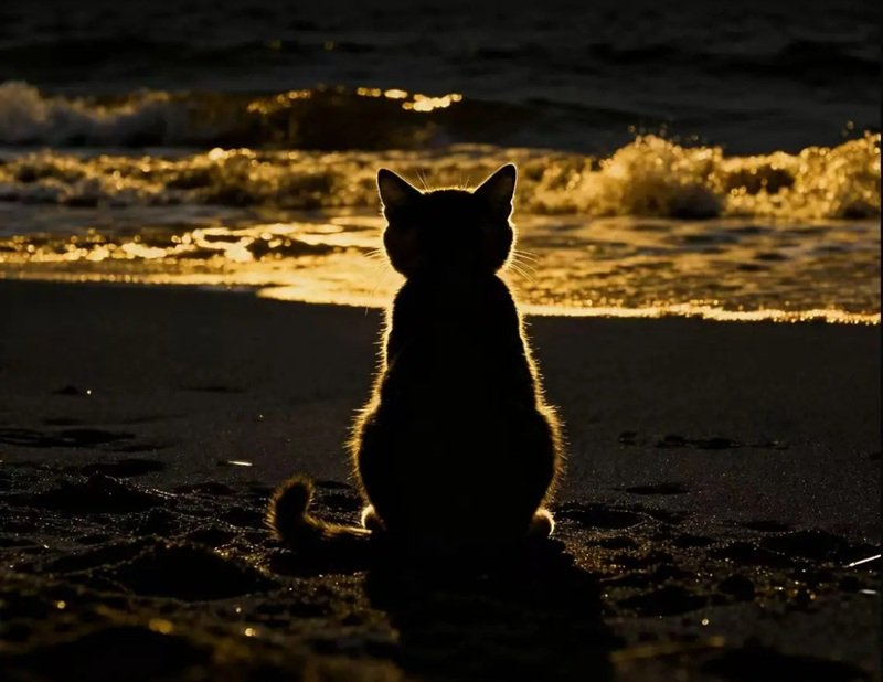 ảnh mèo buồn 14