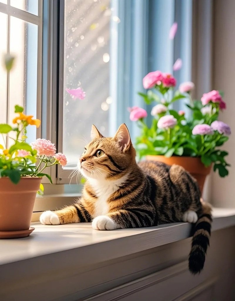 ảnh mèo buồn 19