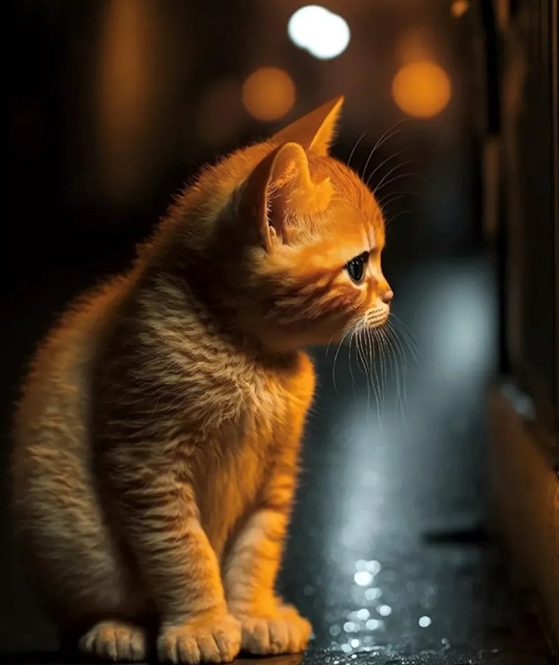 ảnh mèo buồn 20