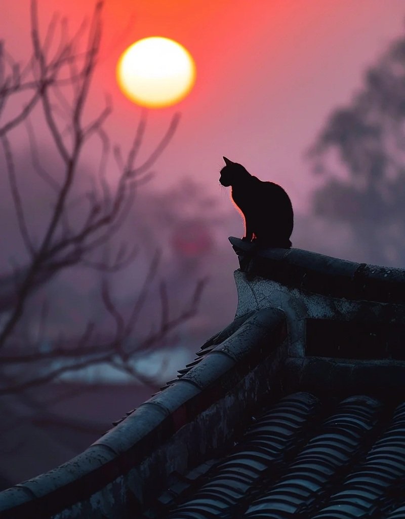 ảnh mèo buồn 34