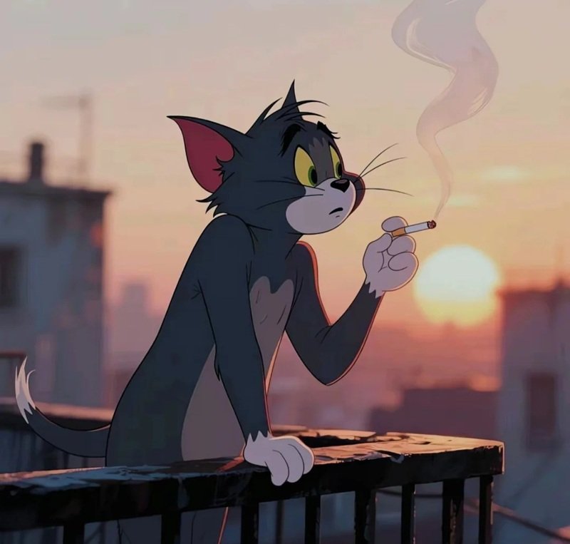 ảnh tôm và jerry buồn 17