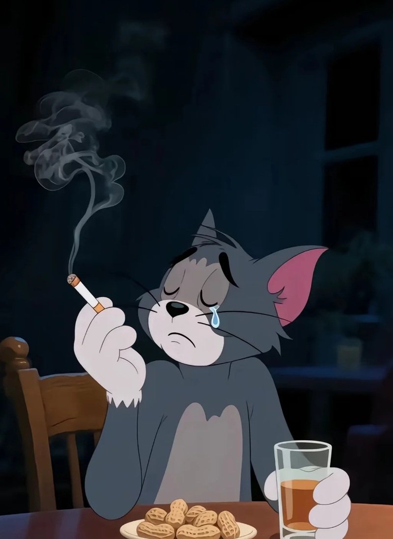 ảnh tôm và jerry buồn 23