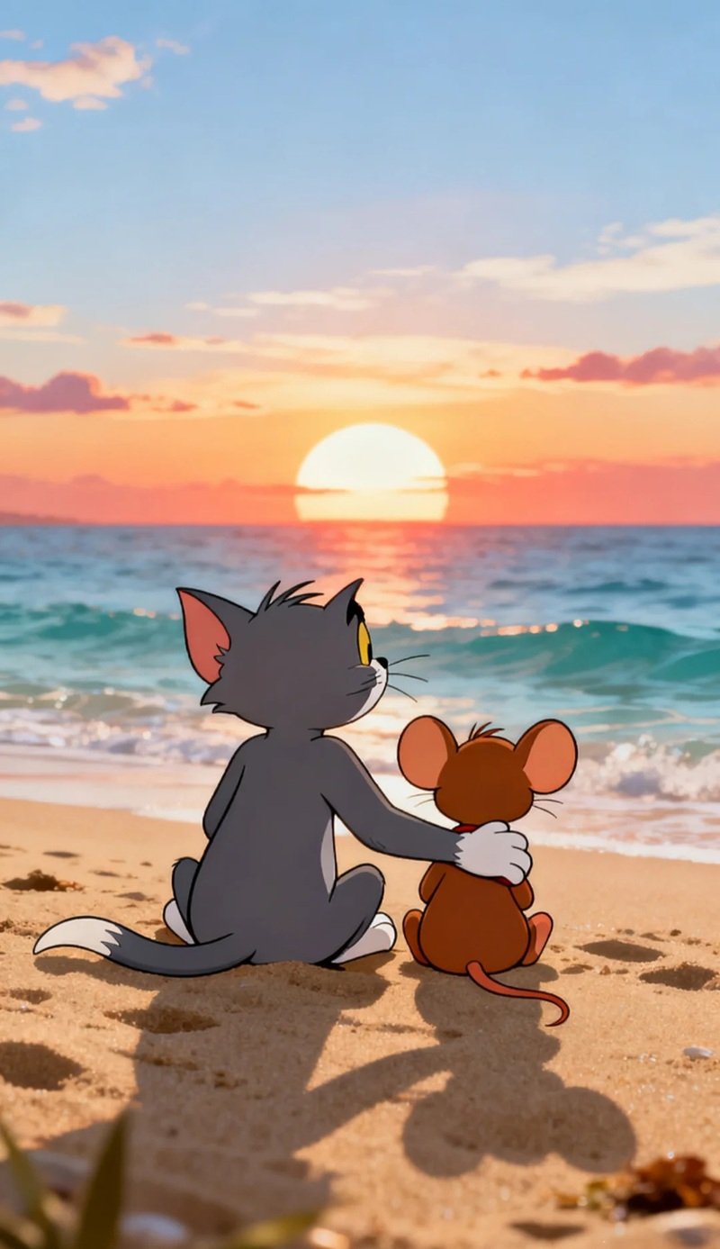 ảnh tôm và jerry buồn 24